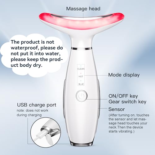 Enarit 3-in-1 LED Thermal Neck and Face Massager