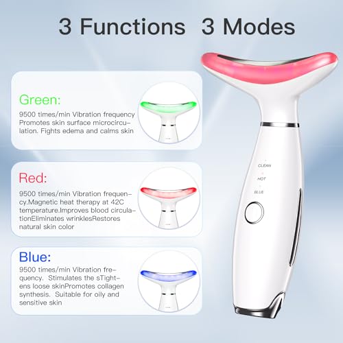 Enarit 3-in-1 LED Thermal Neck and Face Massager